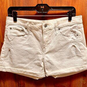 GAP Authentic 1969 Best Girlfriend Short White Denim Jean Shorts Size 27R